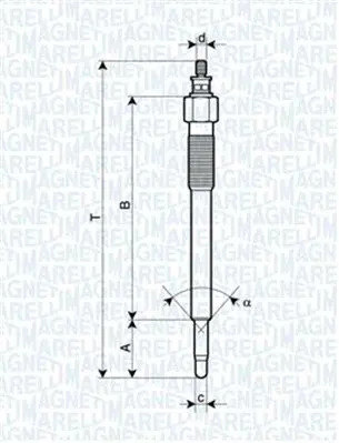 Glow plug metal - metal,